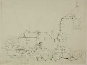 Case e muro di pietra, Newlyn da John Skinner Prout