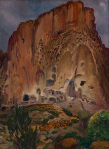 Abitazioni rupestri, Pajarito da John French Sloan