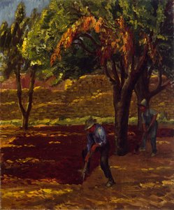 Uomini nel giardino da John French Sloan