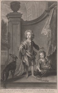 Richard, Lord Clifford (1695-1753) e sua sorella, Lady Jane Boyle (m. 1780) da John Smith