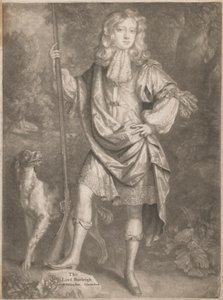 Il Lord Burleigh [da giovane, in piedi, con un fucile in mano e uno spaniel al suo fianco] da John Smith