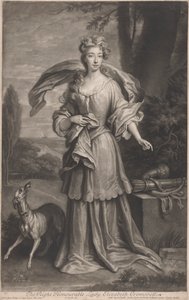 La destra onorevole Lady Elizabeth Cromwell (1674-1704) da John Smith