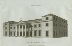 Chillington Hall (incisione, 1789) da John Soane