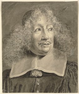 Ritratto di testa e spalle di un uomo, copiato da una stampa del XVII secolo da John Sparrow