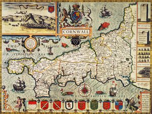Mappa della Cornovaglia da 