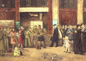 Il guardaroba delle forze alla stazione di Waterloo da John Stewart Clark