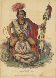 Keokuk, capo dei Sacs e Foxes, 1838 da John T. Bowen