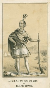Ma Ka-Tai-Me-She-Kia-Kiak o Falco Nero, 1840 da John T. Bowen