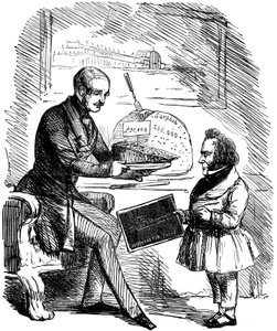 Alberto, Principe Consorte della Regina Vittoria, e Joseph Paxton da John Tenniel