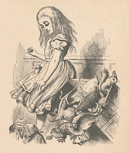 Alice e gli animali. Caos e la corte da John Tenniel