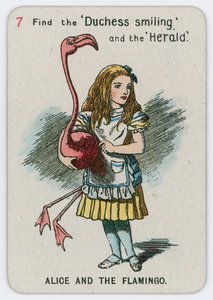 Alice e il fenicottero da John Tenniel