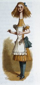 Alice in "Alice nel Paese delle Meraviglie" di Lewis Carroll, ill. Tenniel da John Tenniel