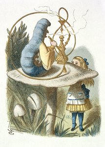 Alice incontra il bruco blu da John Tenniel