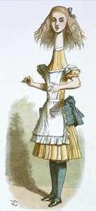 Alice con un collo lungo da John Tenniel