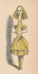 Alice con un collo lungo da John Tenniel