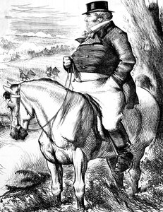 John Bull che osserva le manovre autunnali da John Tenniel