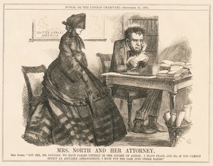 La signora North e il suo avvocato da John Tenniel