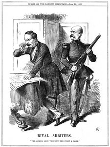 Napoleone III e Otto von Bismarck che dividono l