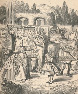 Via la testa! Alice e la Regina Rossa, 1889 da John Tenniel