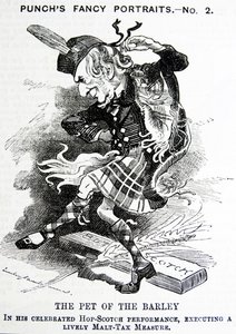Satira politica raffigurante William Ewart Gladstone da John Tenniel