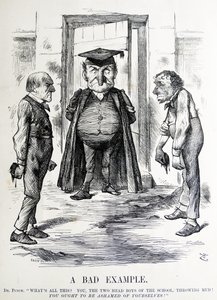 Satira politica che raffigura William Ewart Gladstone e Benjamin Disraeli da John Tenniel