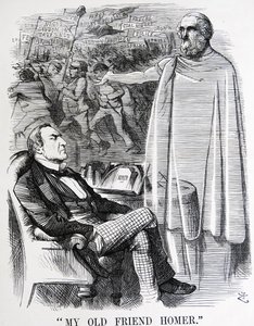 Satira politica raffigurante William Ewart Gladstone e il suo 