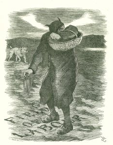 Semina di zizzania: paura che il socialismo si stesse diffondendo tra la forza lavoro britannica. Cartone animato di John Tenniel da Punch, Londra, 27 febbraio 1886 da John Tenniel