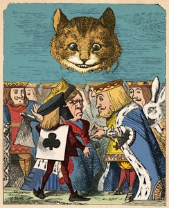 Il gatto del Cheshire guarda il re rosso e la regina rossa che litigano, 1889