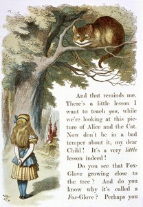 Il gatto del Cheshire da John Tenniel