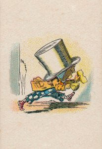 Il cappellaio che lascia il tribunale, 1930 da John Tenniel