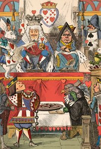 Il re e la regina di cuori in tribunale, 1889