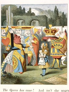 La regina arrabbiata. La Regina di Cuori.
