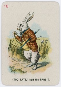 Troppo tardi, disse il Coniglio da John Tenniel