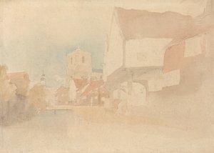 Veduta di Waltham Abbey, Herts, Essex da John Thirtle
