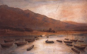 Sbarco delle truppe britanniche a Ras Al Khaimah 1809 di J. Thirtle da John Thirtle