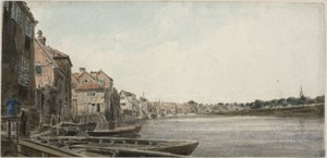 Vista sul Wensum a King Street, presa dal Foundary Bridge da John Thirtle