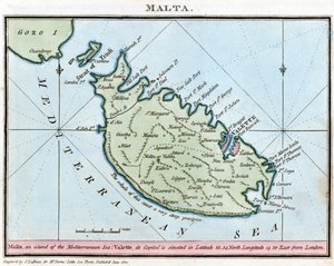 Carta di Malta da John Thomas Serres
