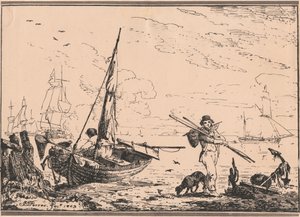 Scena del porto da John Thomas Serres