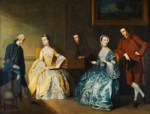 Ritratto di Gruppo della Famiglia Chambers da John Thomas Seton