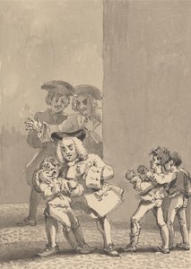 Hogarth Seguito da Barry e un Amico Viene Sorpriso a Incitare un Ragazzo a Combattere per Catturare la Sua Espressione di Paura da John Thomas Smith