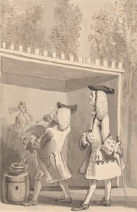 Hogarth che Dipinge nei Giardini di Vauxhall alla Presenza di Jonathan Tyers da John Thomas Smith
