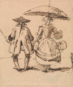 Joseph Nollekens R.A. e Mrs. Nollekens: Il paio di compassi e il paio di calibri fianco a fianco da John Thomas Smith
