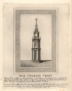 Vecchio Charing Cross, una delle 12 croci medievali di Eleanor, eretta negli anni 1290 fino alla sua rimozione nel 1647
