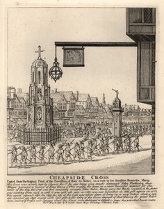Processione di Maria de Medici per visitare sua figlia Enrichetta Maria, moglie del Re Carlo I da John Thomas Smith
