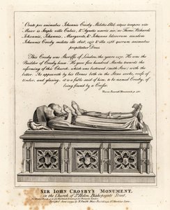 Monumento di Sir John Crosby nella chiesa di St Helen, Bishopsgate Street