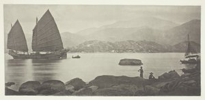 Una giunca commerciale di Canton, c. 1868 da John Thomson