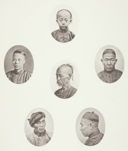 Ragazzo Cantonese; Mercante Cantonese; Testa Maschile Mongola; Una Testa Venerabile; Un Lavoratore; Testa Maschile Mongola da John Thomson