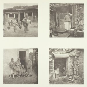 Coolies di Foochow, un detective di Foochow, il capo dei ladri, mendicanti che vivono in un tour, c. 1868 da John Thomson