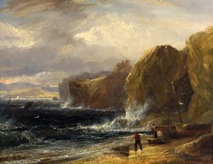 Baia di St Andrews, Fife, c.1820-30 da John Thomson of Duddingston