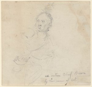Capitano Joseph Lewis degli Oneida, studio per da John Trumbull